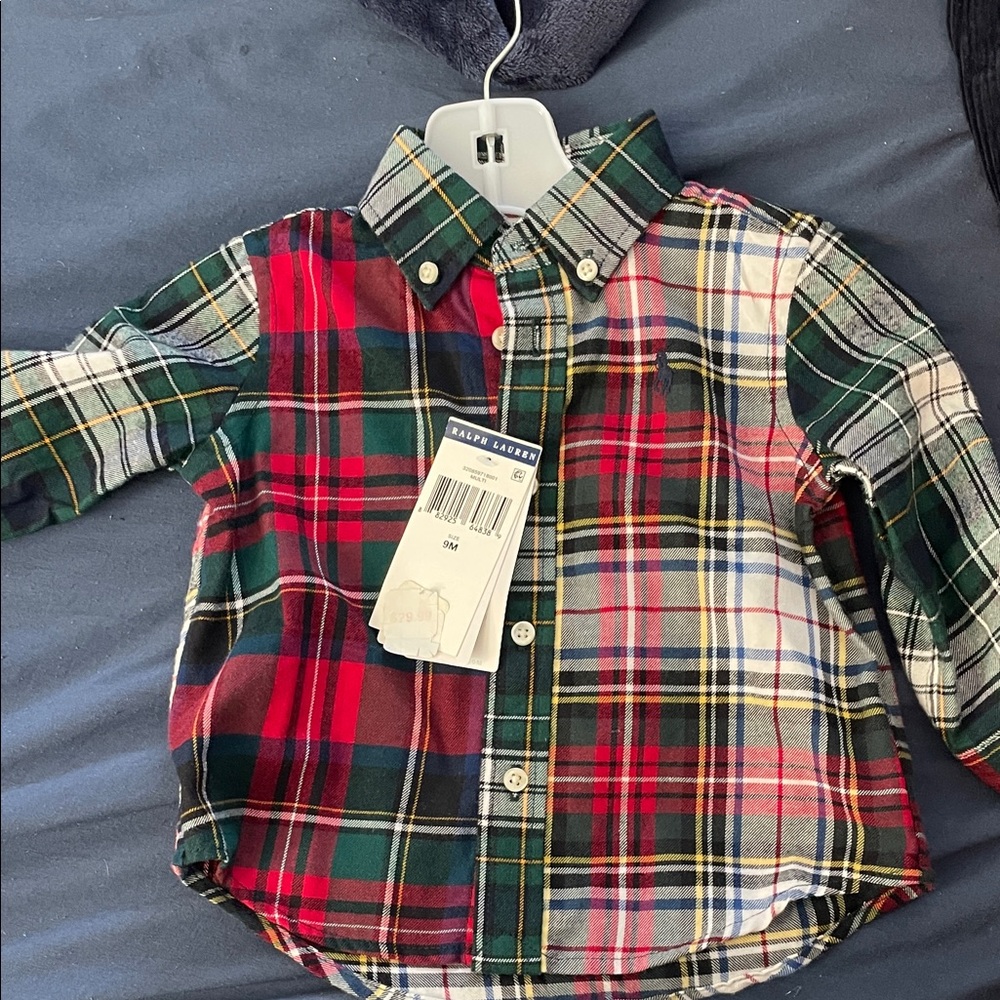Ralph Lauren Kids Colorful Plaid Button Down Shirt